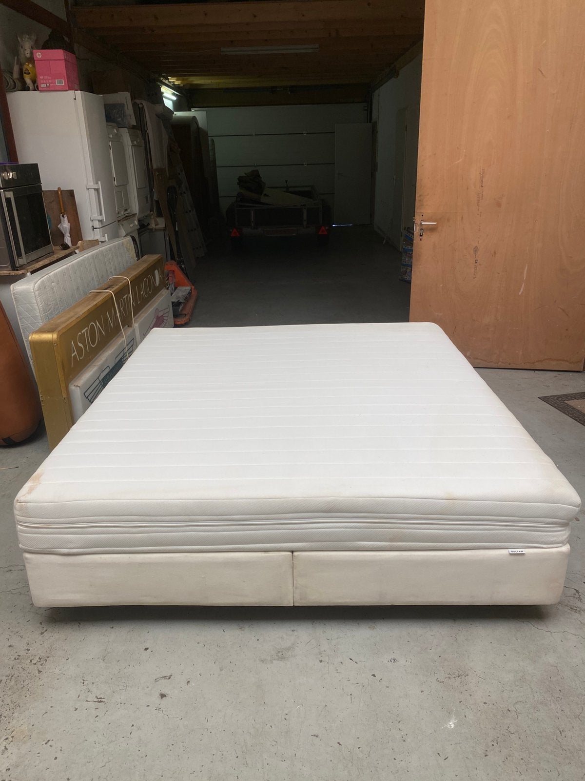 2 persoons bed Sultan Ikea 180x200, Ophalen, Overige materialen, Gebruikt, Wit