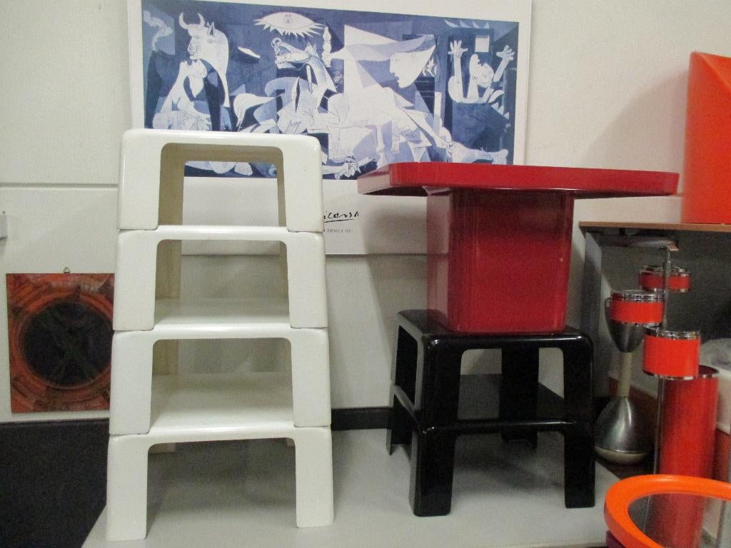 Gatti set space age design Mario Bellini B&B jaren 70 retro, Gebruikt, ?, Kunststof, Wit