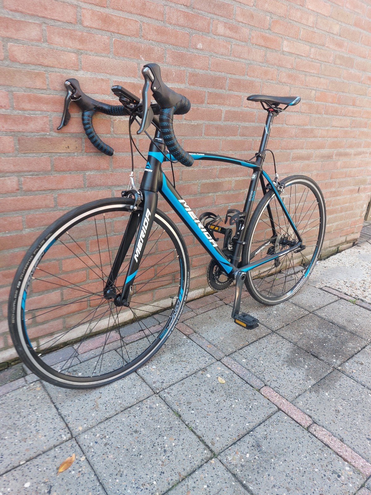 Merida Racefiets - Zwart/Blauw - Zo goed als nieuw, Ophalen of Verzenden