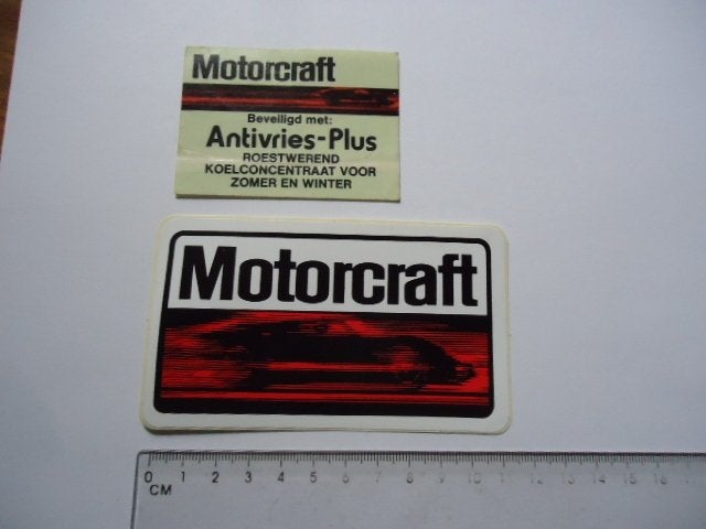 sticker oud Ford Motorcraft gt40 gt-40 race oldtimer retro, Verzenden, Zo goed als nieuw, Bedrijf of Vereniging