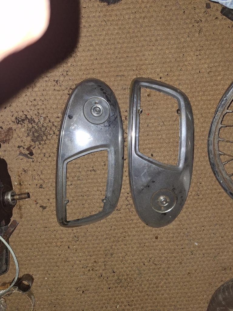 Chrome schildjes/kappen tank Sparta Sport 2V/3V, Ophalen of Verzenden, Gebruikt, Tank, Sparta