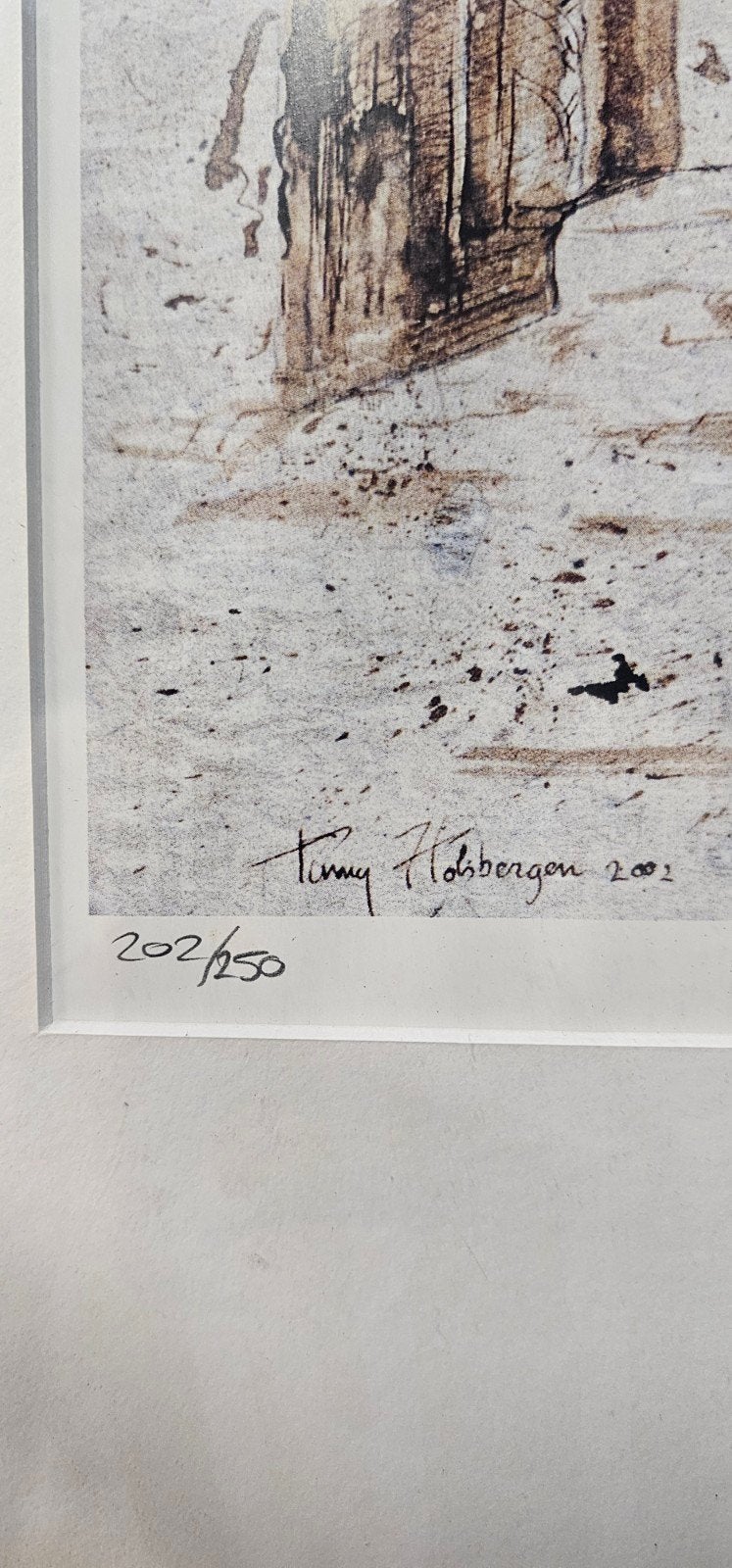 Tony Holsbergen 2002 - Ingelijste Genummerde Prent, Antiek en Kunst, Kunst | Tekeningen en Foto's, Ophalen of Verzenden, Print