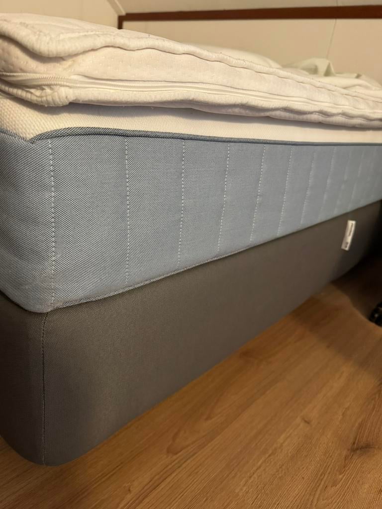 Ikea boxspring Engerdal 160x200, Ophalen, Zo goed als nieuw, Tweepersoons, 160 cm
