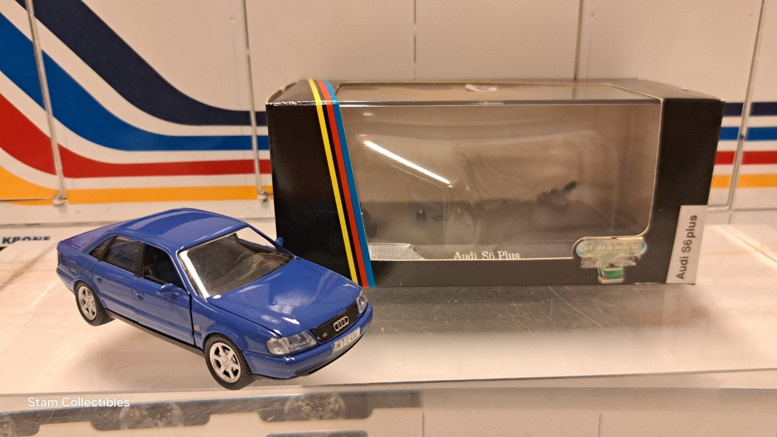 Schabak Audi S6 Plus Blue, Hobby en Vrije tijd, Modelauto's | 1:43, Overige merken, Auto, Ophalen of Verzenden, Zo goed als nieuw