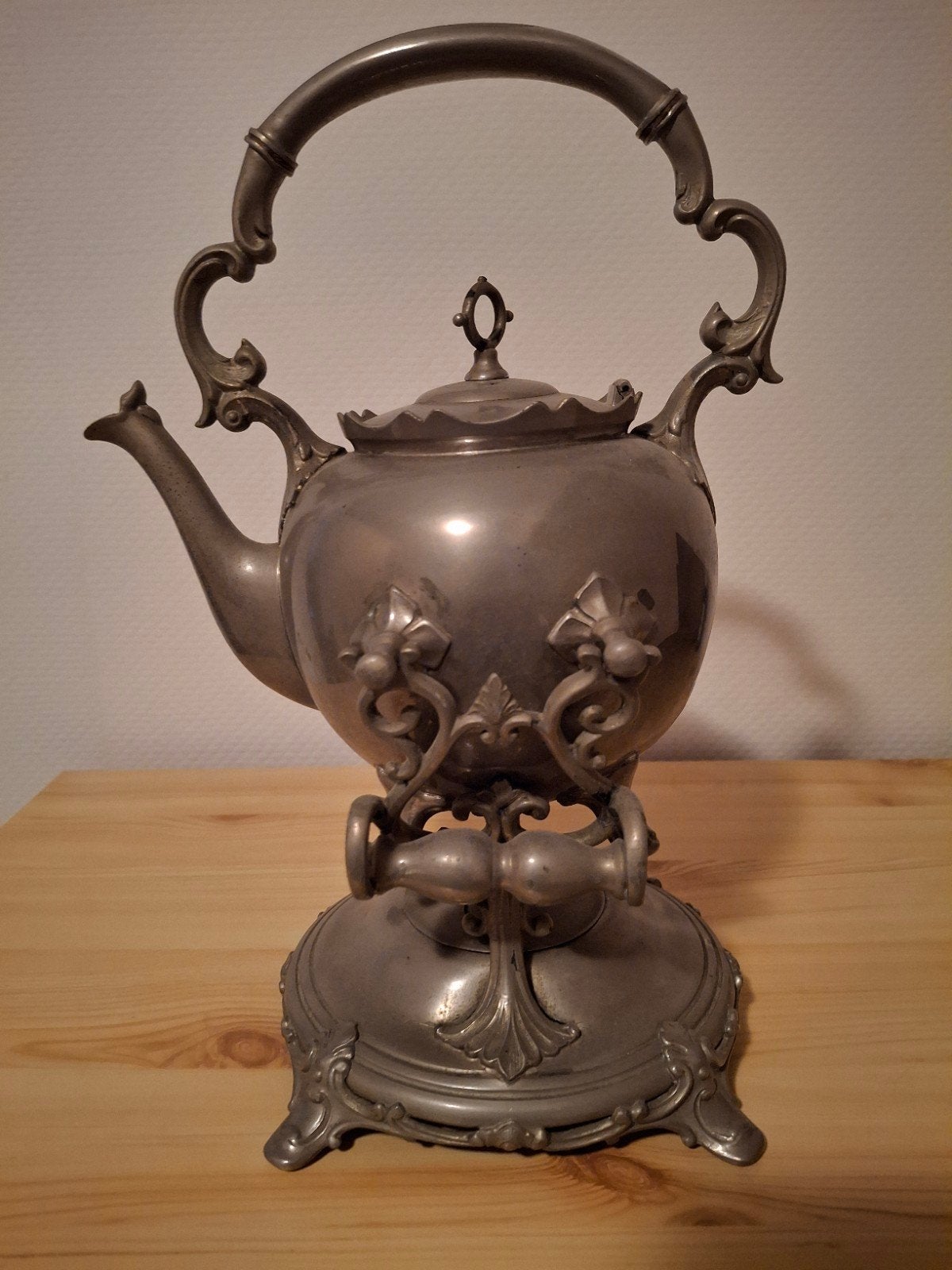 Antieke Daalderop Bouilloire/theeketel op komfoor, Antiek en Kunst, Ophalen of Verzenden