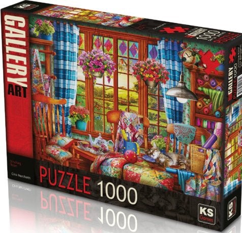 KS - Stitching Room - 1000 stukjes, Ophalen of Verzenden, 500 t/m 1500 stukjes, Nieuw, Legpuzzel