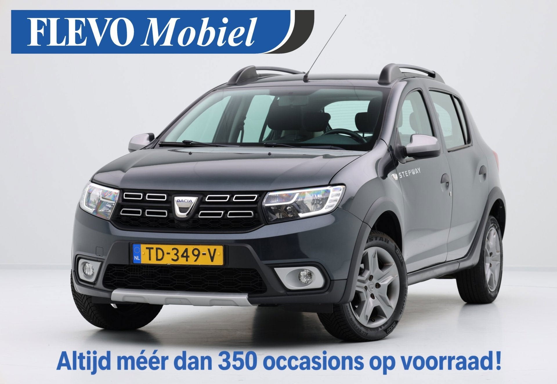 Dacia Sandero 0.9 TCe SL Stepway Navi|Cam|Airco|Trekhaak, Auto's, Voorwielaandrijving, 898 cc, Stof, Euro 6