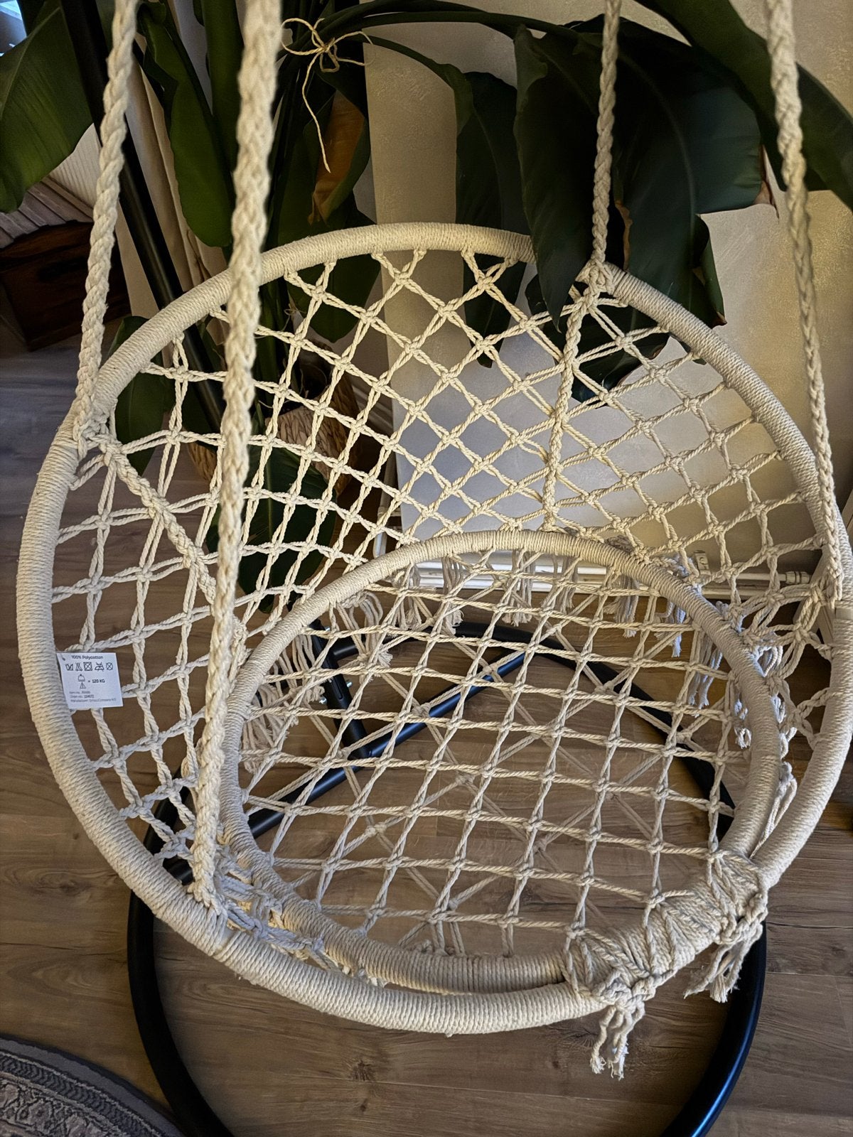 Hangstoel (zonder standaard), Ophalen, Gebruikt, Wit, Eén