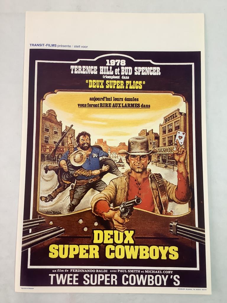 2 SUPER COWBOY'S   1973   Filmposter   36-54 cm, Ophalen of Verzenden, Zo goed als nieuw
