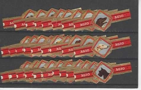 reeks 4047  honden     1-30   sigarenbanden, Ophalen of Verzenden, Zo goed als nieuw, Sigarenbandjes