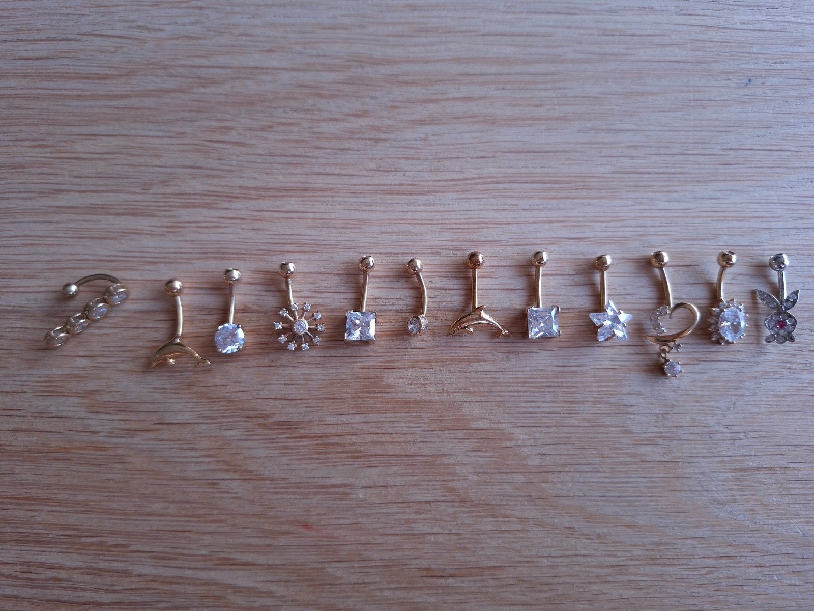 NIEUW! Partij 14k gouden/witgouden navelpiercings (62 stuks), Sieraden, Tassen en Uiterlijk, Piercings, Navelpiercing, Nieuw, Ophalen of Verzenden