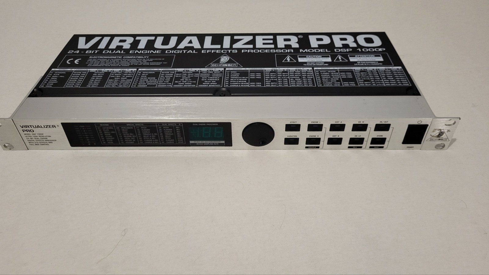 Behringer VIRTUALIZER PRO DSP 1000P Multi-effect Processor, Muziek en Instrumenten, Ophalen of Verzenden