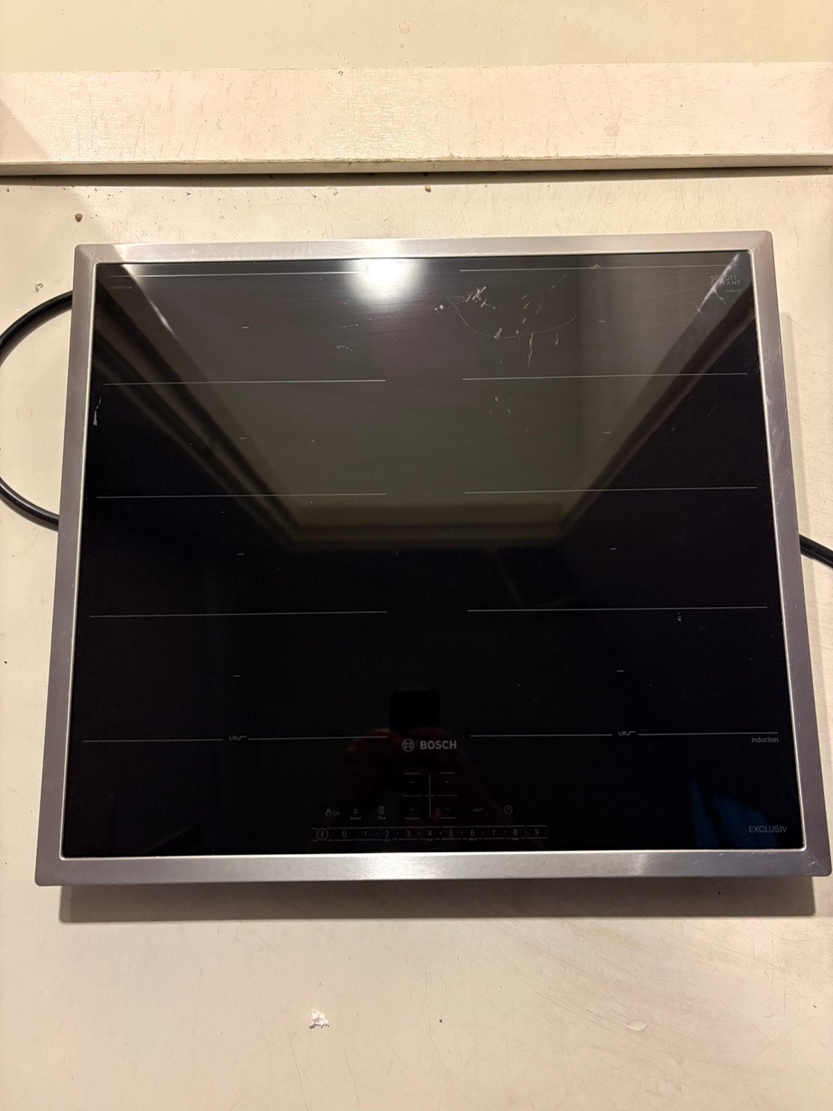 Bosch PXX645FC1M kookplaat 4 zones in nette staat, Ophalen, 4 kookzones, Zo goed als nieuw, Inbouw