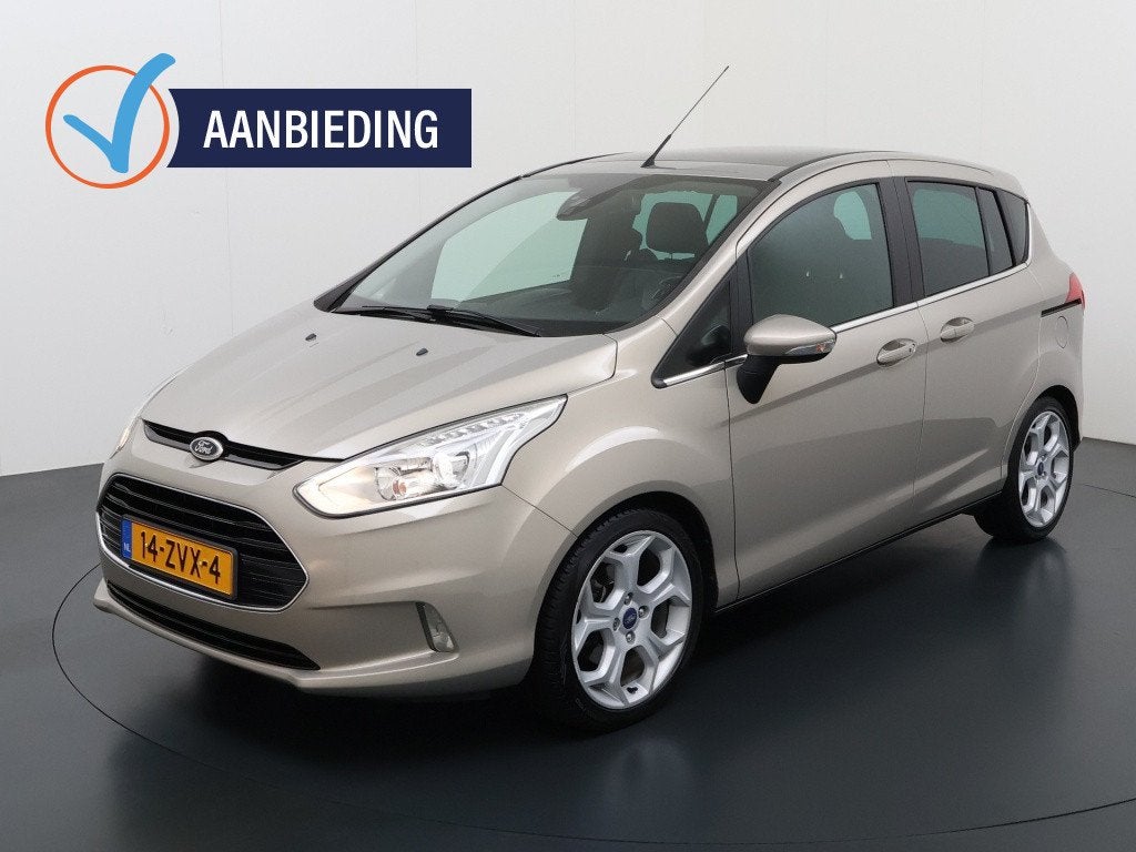 Ford B-MAX 1.0 EcoB. Titanium , Pannoramadak | leder interie, Euro 5, 101 pk, Gebruikt, 750 kg