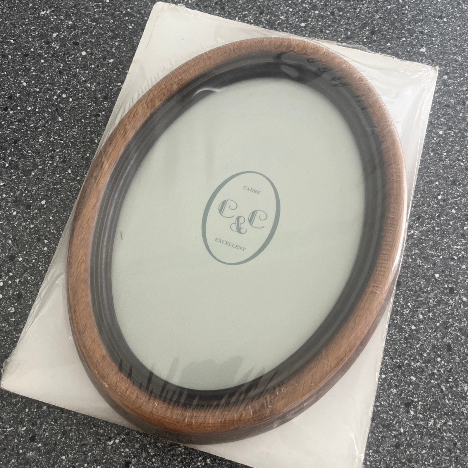 Ovale houten fotolijstjes 10x15 13x18, Ophalen of Verzenden, Zo goed als nieuw