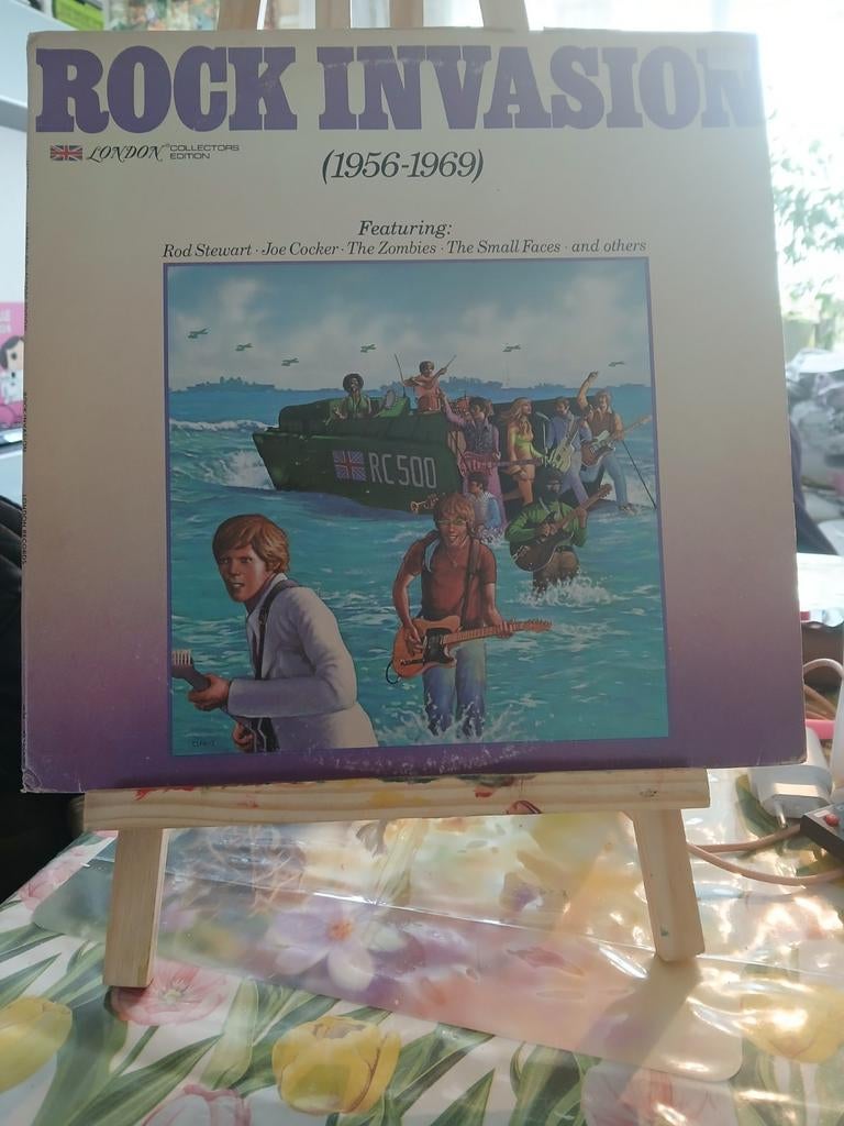 Rock Invasion (1956-1969) LP - Rod Stewart, Joe Cocker, Cd's en Dvd's, Vinyl | Rock, Ophalen of Verzenden, 1960 - 1969, Gebruikt