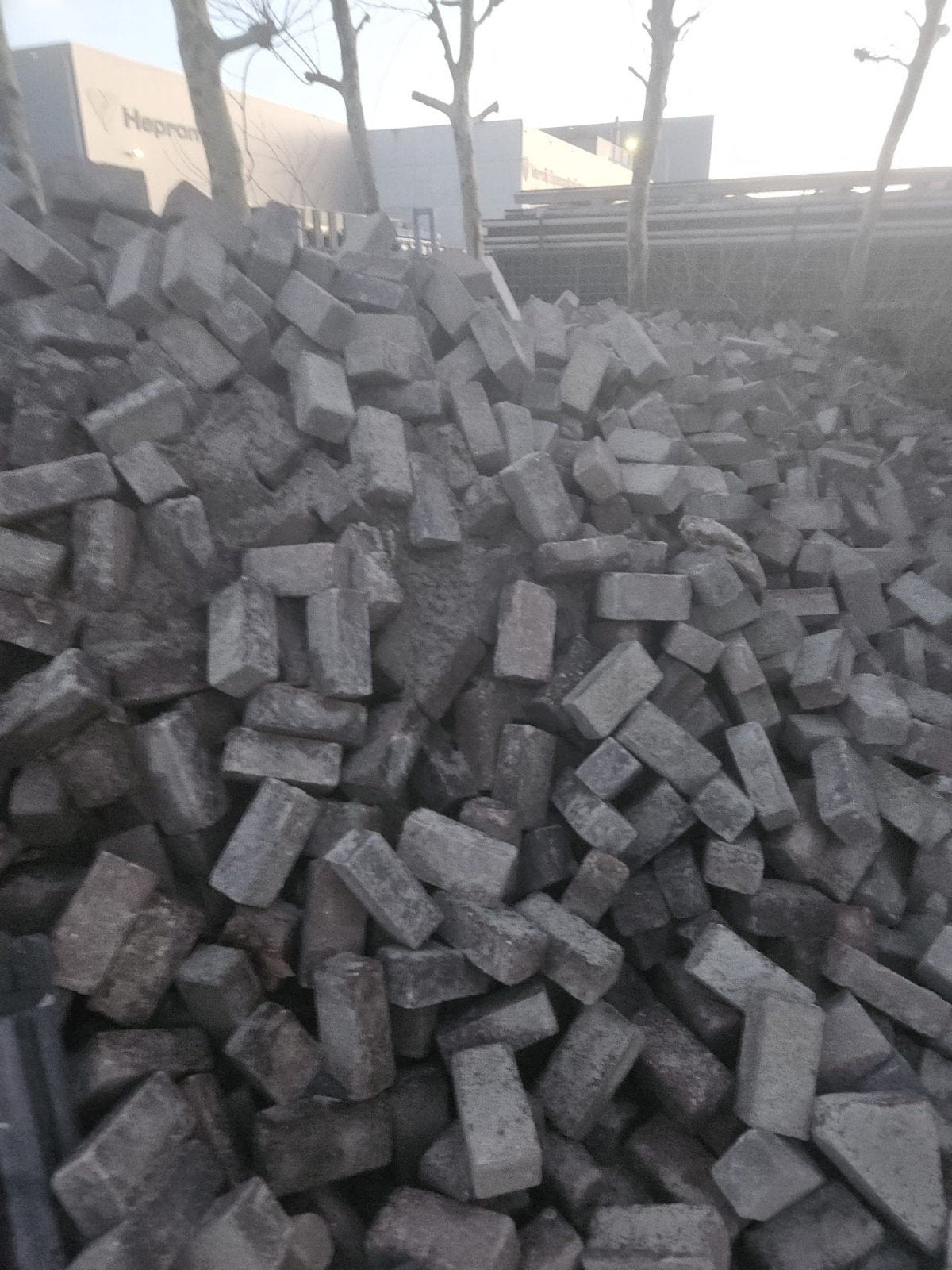 Betonklinkers 8cm gratis ophalen, Ophalen, Gebruikt, Beton, Klinkers