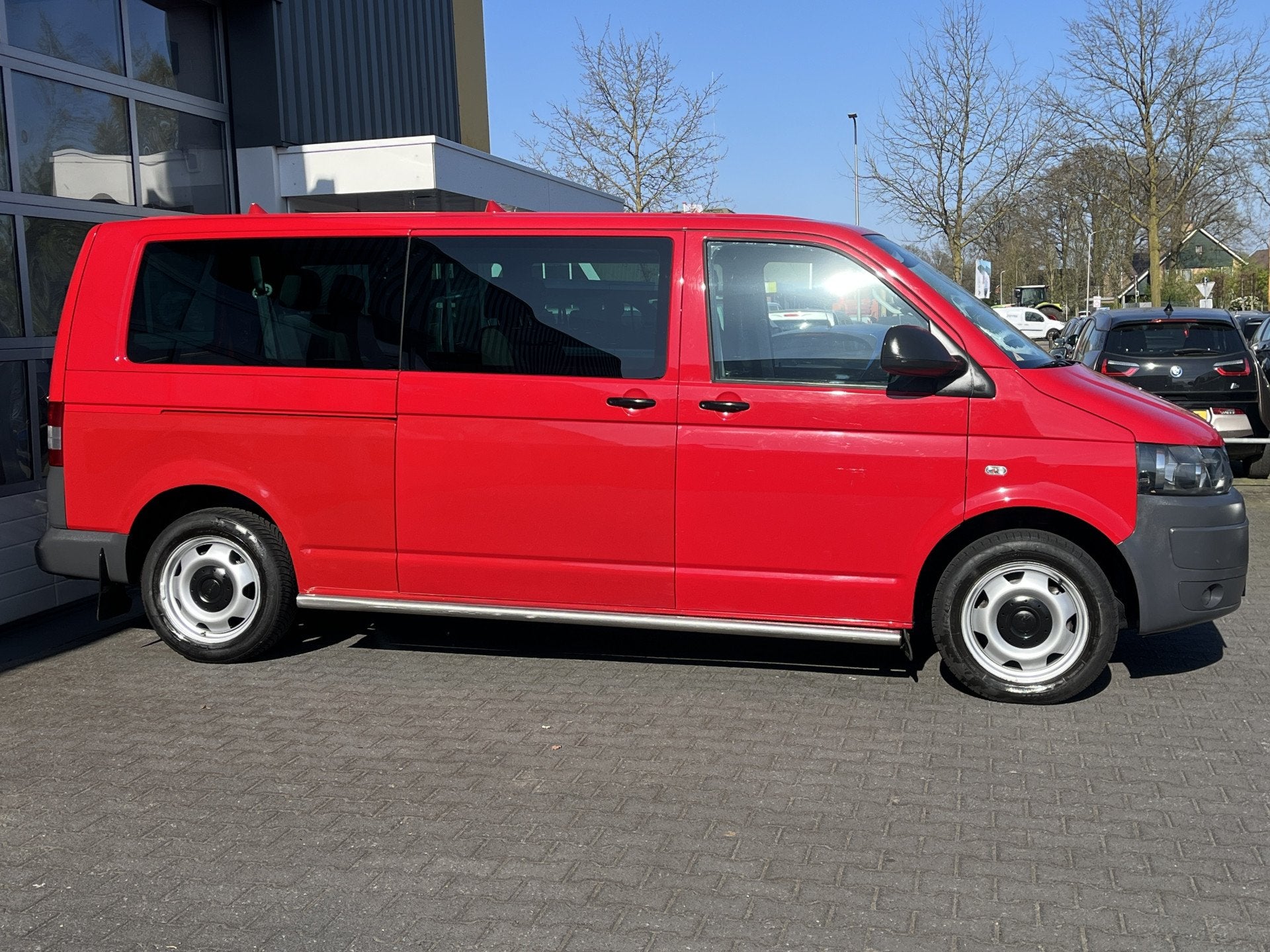 Volkswagen Transporter Kombi 2.0 TDI L2H1 BPM/ BTW vrij Airc, Euro 5, Stof, Gebruikt, Zwart