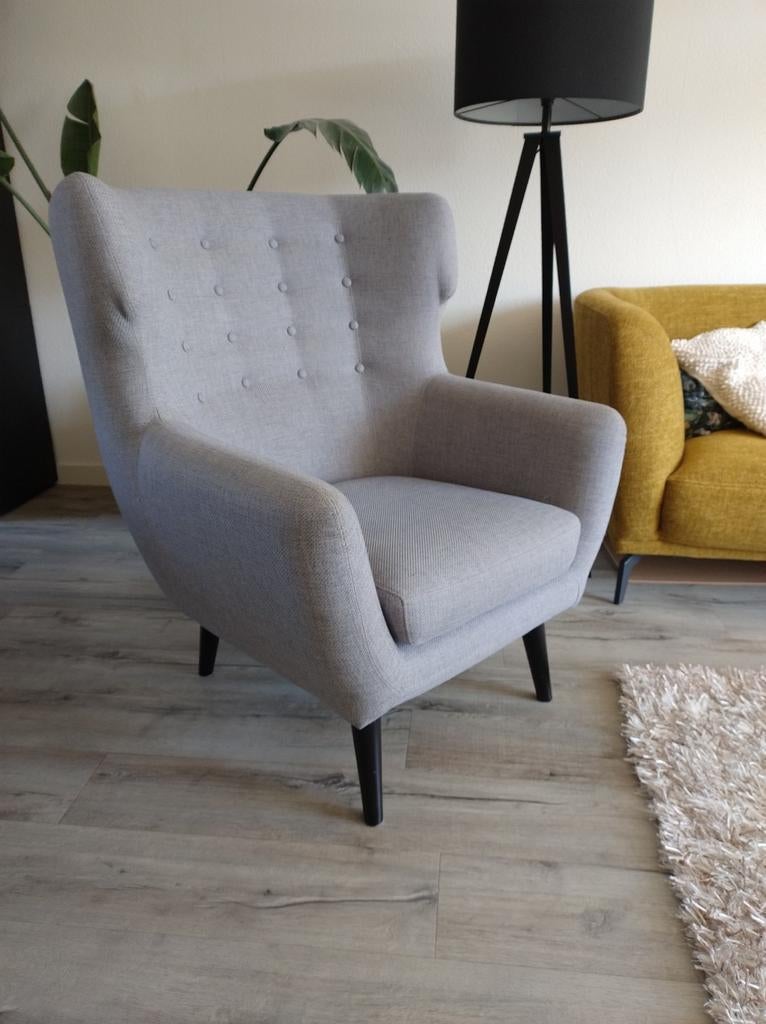 Te koop Aba i fauteuil grijs, Huis en Inrichting, Fauteuils, 75 tot 100 cm, Ophalen