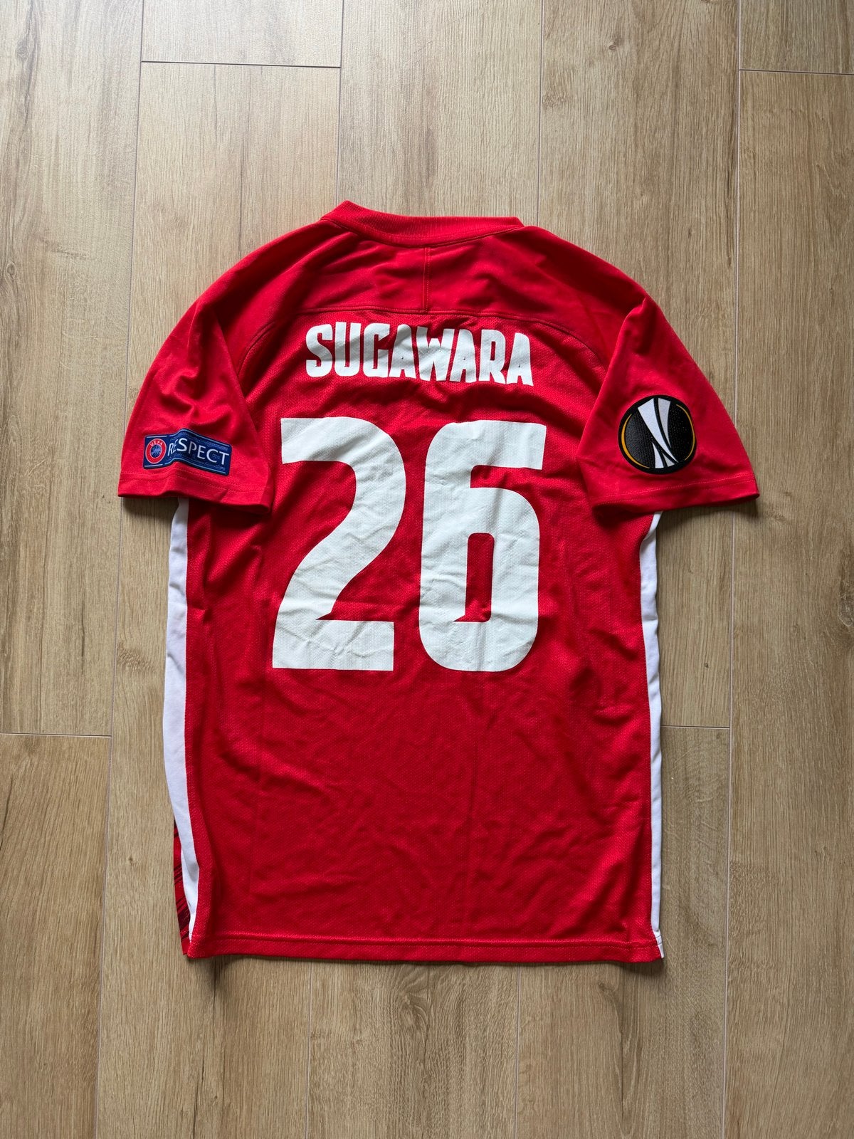 AZ Alkmaar Yukinari Sugawara #26 Matchworn Europa League Shi, Maat M, Ophalen of Verzenden, Gebruikt, Shirt