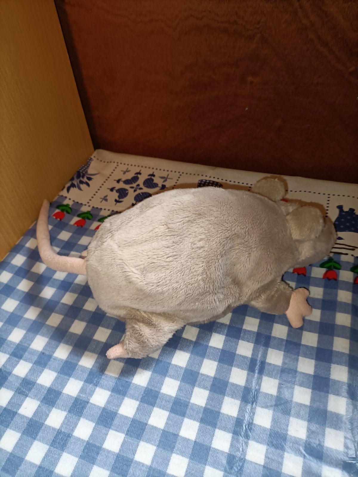 Grijze ikea rat knuffel 22 cm groot gemeten zonder staart, Kinderen en Baby's, Speelgoed | Knuffels en Pluche, Ophalen of Verzenden