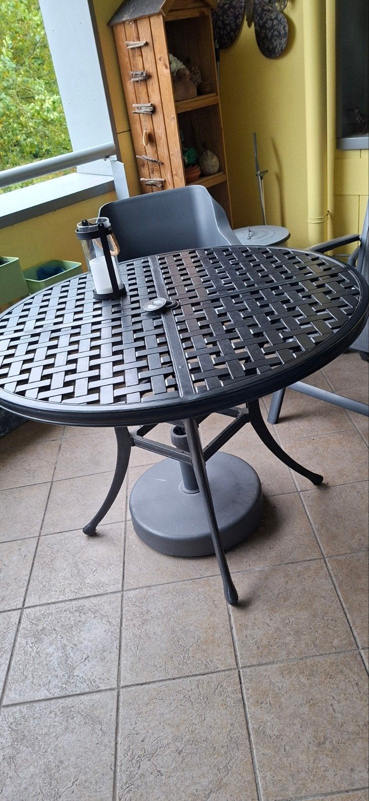 tuintafel rond .Hartman, Ophalen, Gebruikt, Rond, Metaal