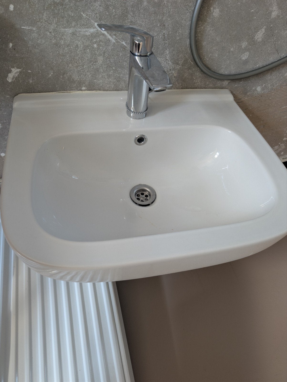 Sphinx wastafel 54x45cm, Doe-het-zelf en Verbouw, Sanitair, Ophalen, Gebruikt, Rvs, Wastafel