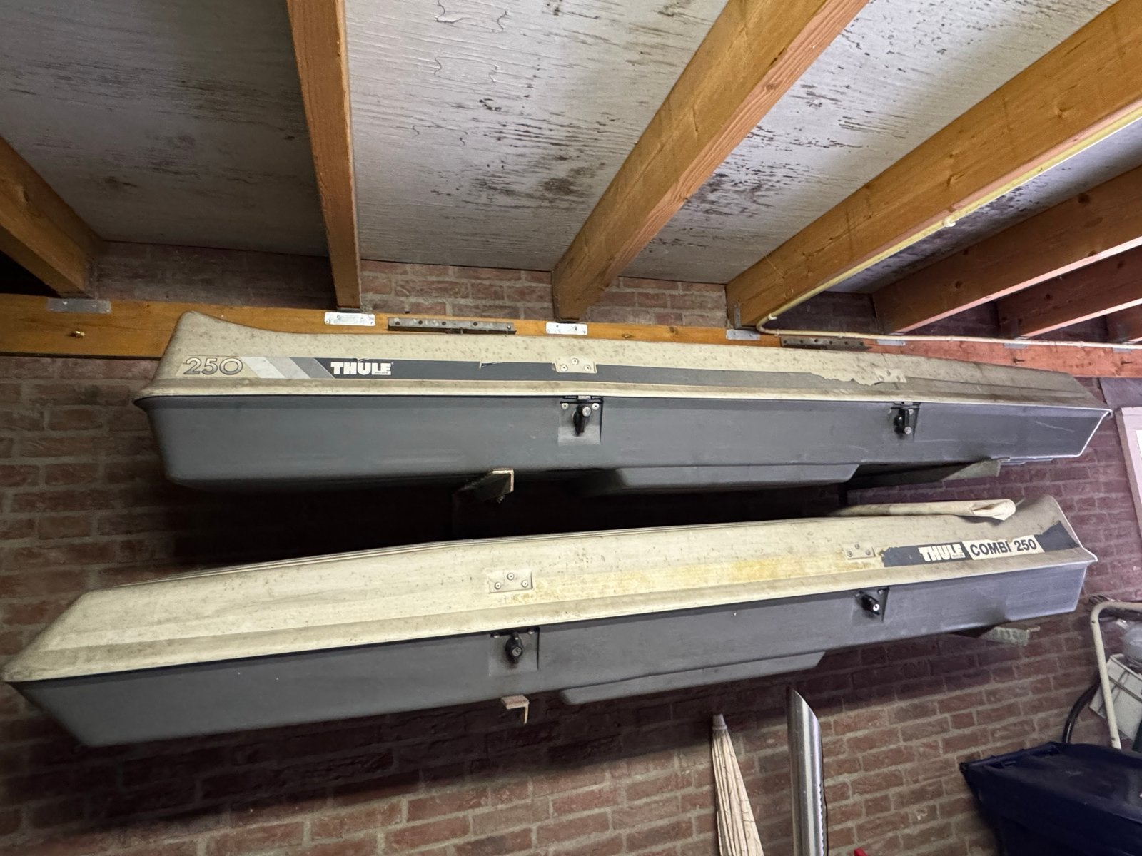 Thule Combi 250 Dakkoffers (2 stuks), Auto diversen, Dakkoffers, Gebruikt, Ophalen