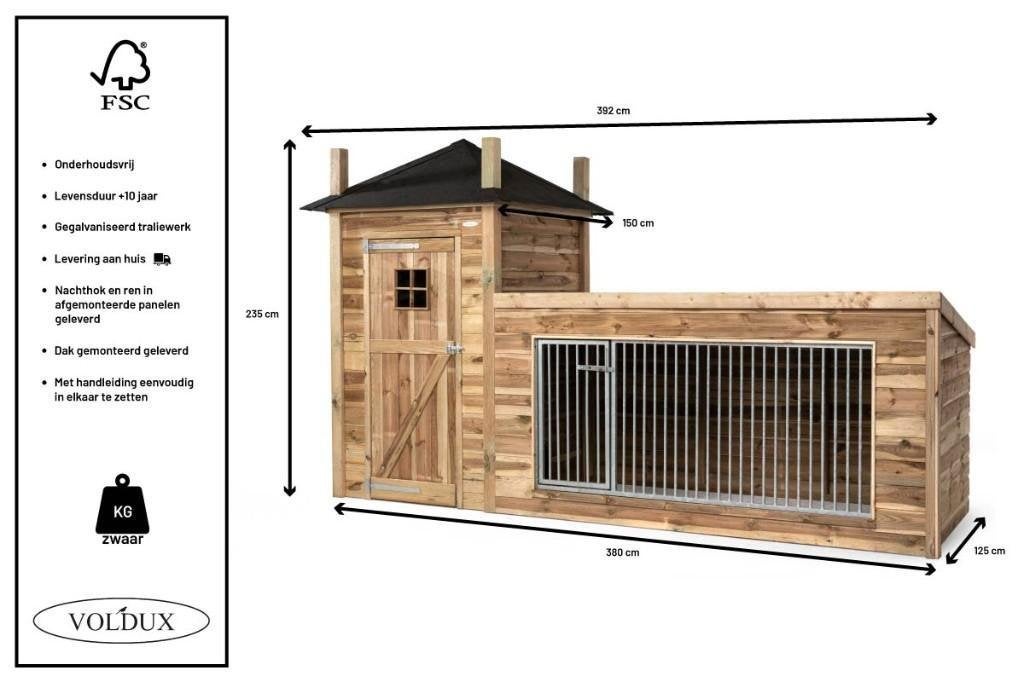 Hondenhok / Kennel Lize, Ophalen of Verzenden, Nieuw, 110 cm of meer, 100 cm of meer