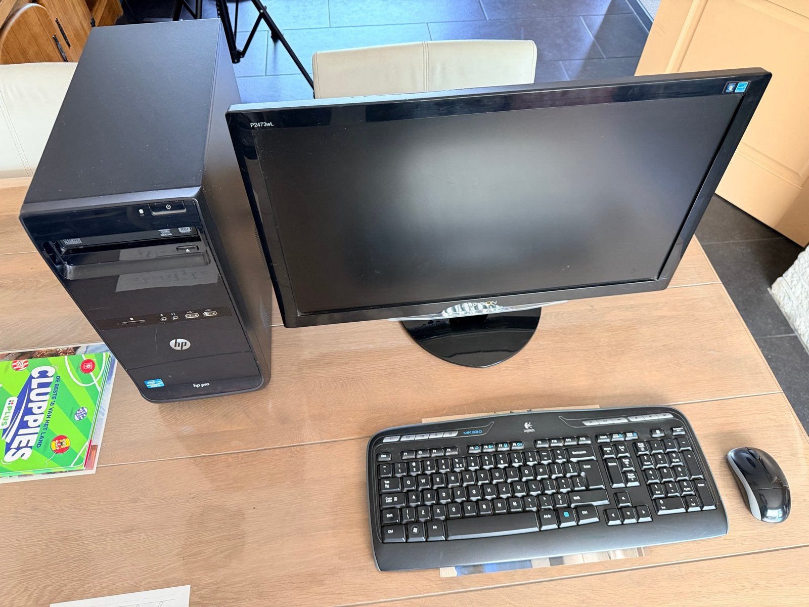 HP Pro Desktop PC met Intel i5, 6GB RAM, SSD, Monitor & Toet, Ophalen, Gebruikt, Met monitor, SSD