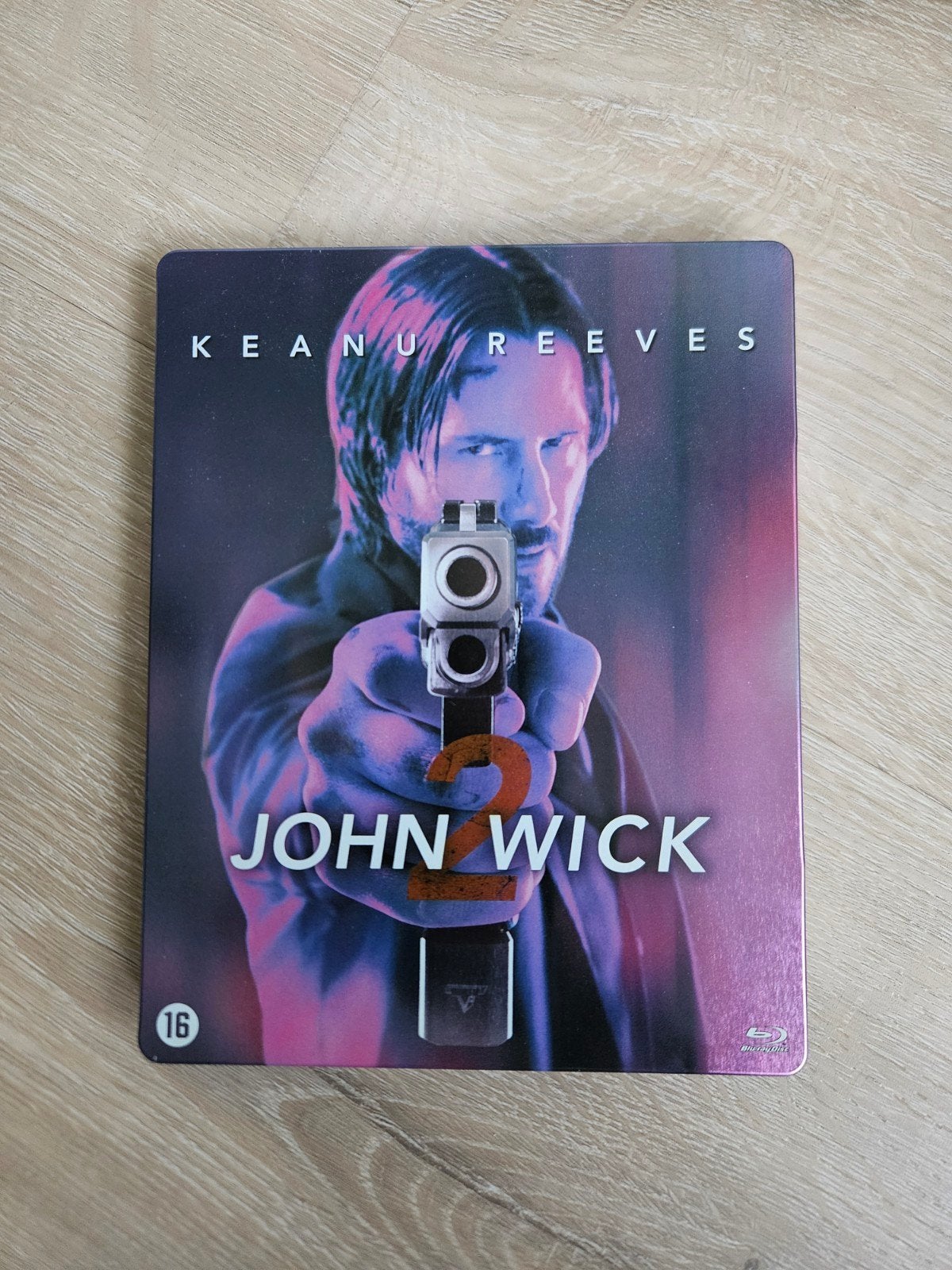 John Wick 2 - Limited Edition Steelbook Blu-ray. Zeldzaam!, Cd's en Dvd's, Vanaf 16 jaar, Nederlands, Film, Actie