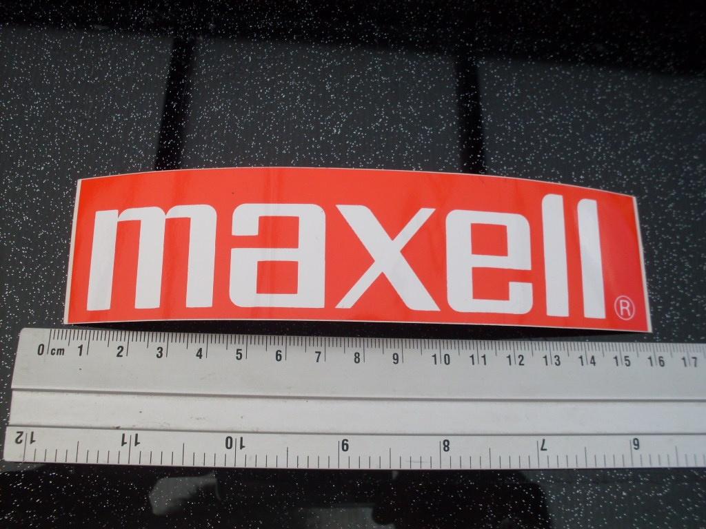 sticker maxell logo, Verzenden, Zo goed als nieuw, Merk
