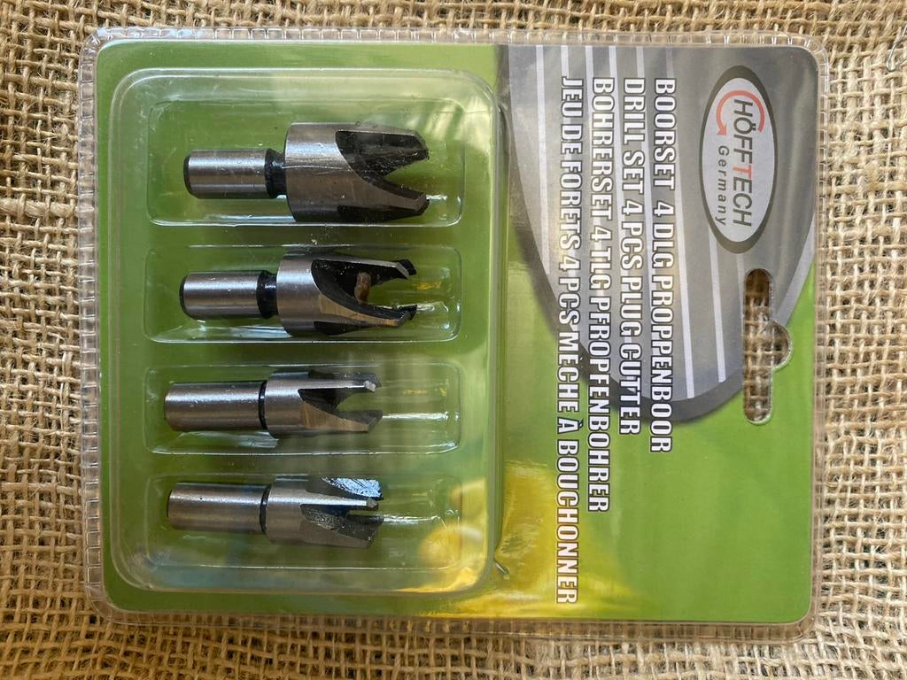 Nieuw Hofftech Boorset 4-delig Proppenboor Plug Cutter, Onbekend, Nieuw, Ophalen of Verzenden, Onbekend