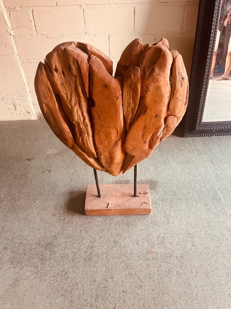 hart van hout decoratie, Huis en Inrichting, Ophalen, Hout, 60 cm, Decoratieobject