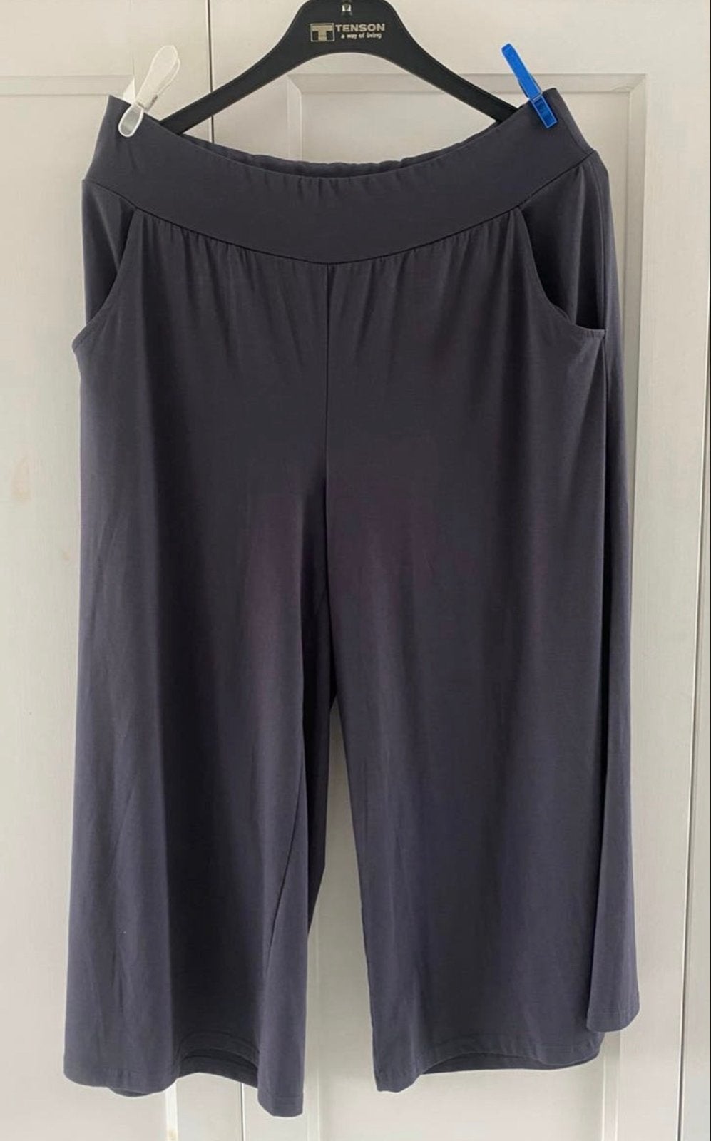 Comfortabele grijze Bonprix tricot broek, maat 46/48, Ophalen of Verzenden, Gedragen, Grijs