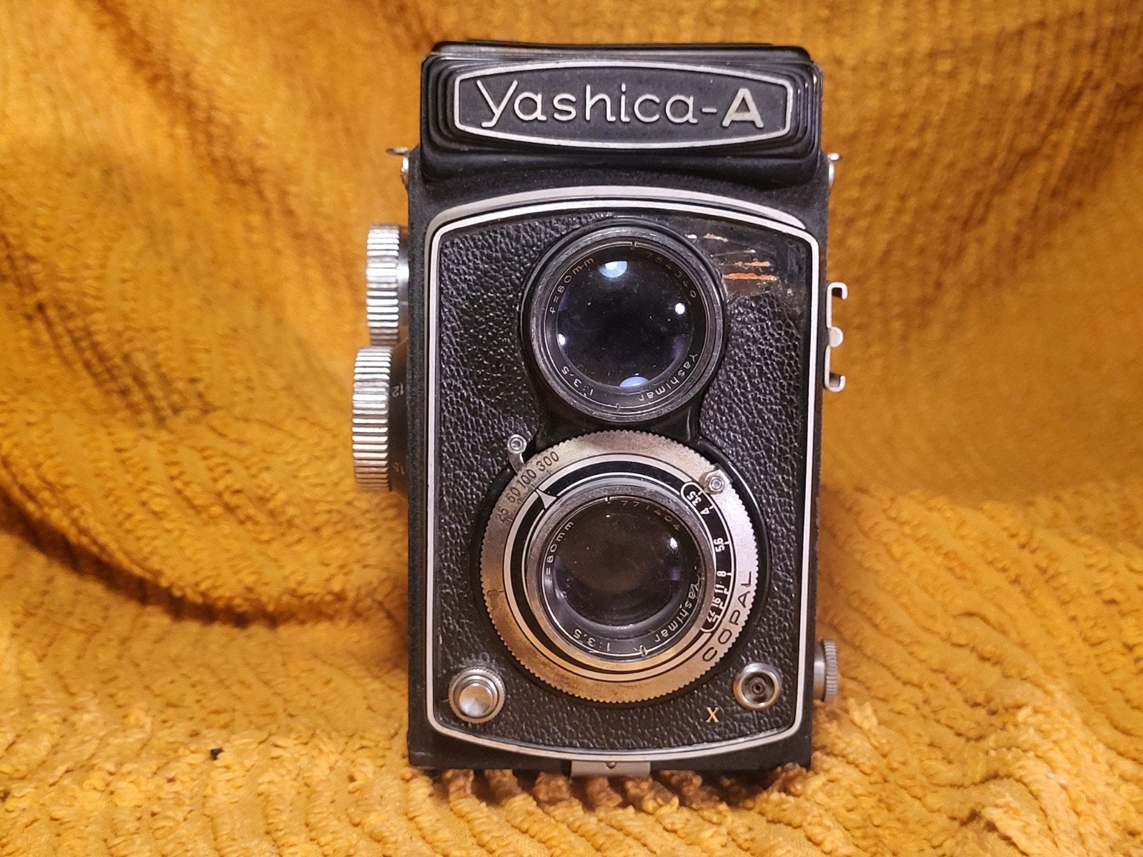 Yashica-A Twin Lens Reflex (TLR) Camera - Vintage, Audio, Tv en Foto, Fotocamera's Analoog, Ophalen of Verzenden, Gebruikt, Spiegelreflex