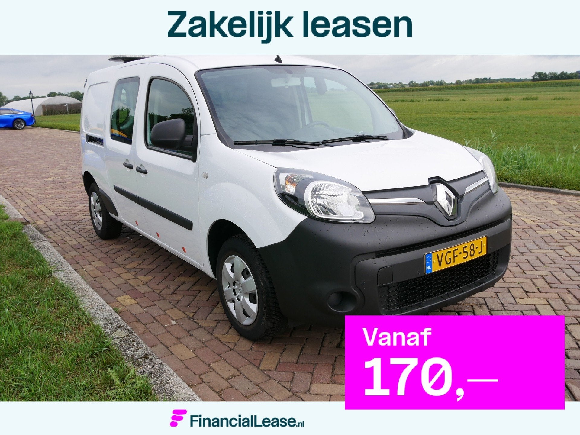 Renault Kangoo Z.E. Maxi | AC | NAVI | CAMERA | * 9999 EX BT, Stof, Gebruikt, 33 kWh, Wit