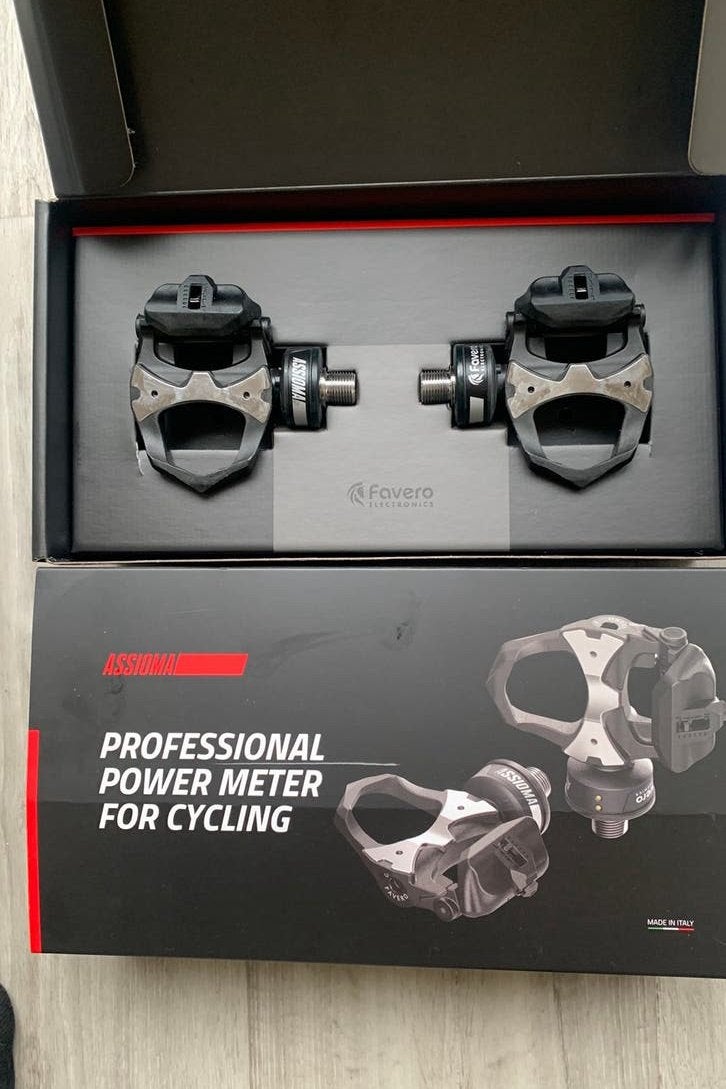 Favero Assioma DUO powermeter LOOK pedalen in doos, Crankstel of Pedalen, Gebruikt, Overige materialen, Ophalen of Verzenden