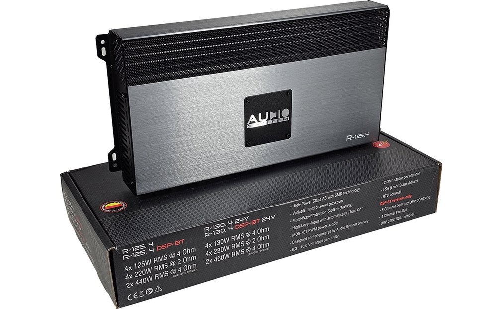Audio System Radion R125.4 amp 4 kanaals 880 watts RMS, Ophalen of Verzenden, Nieuw