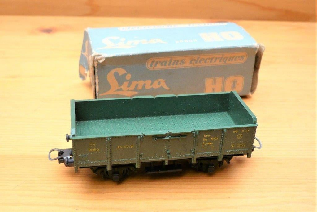 lima italy Hoge bak kolen wagon sv italia. 1960., Gelijkstroom, Ophalen of Verzenden, Lima, Nieuw