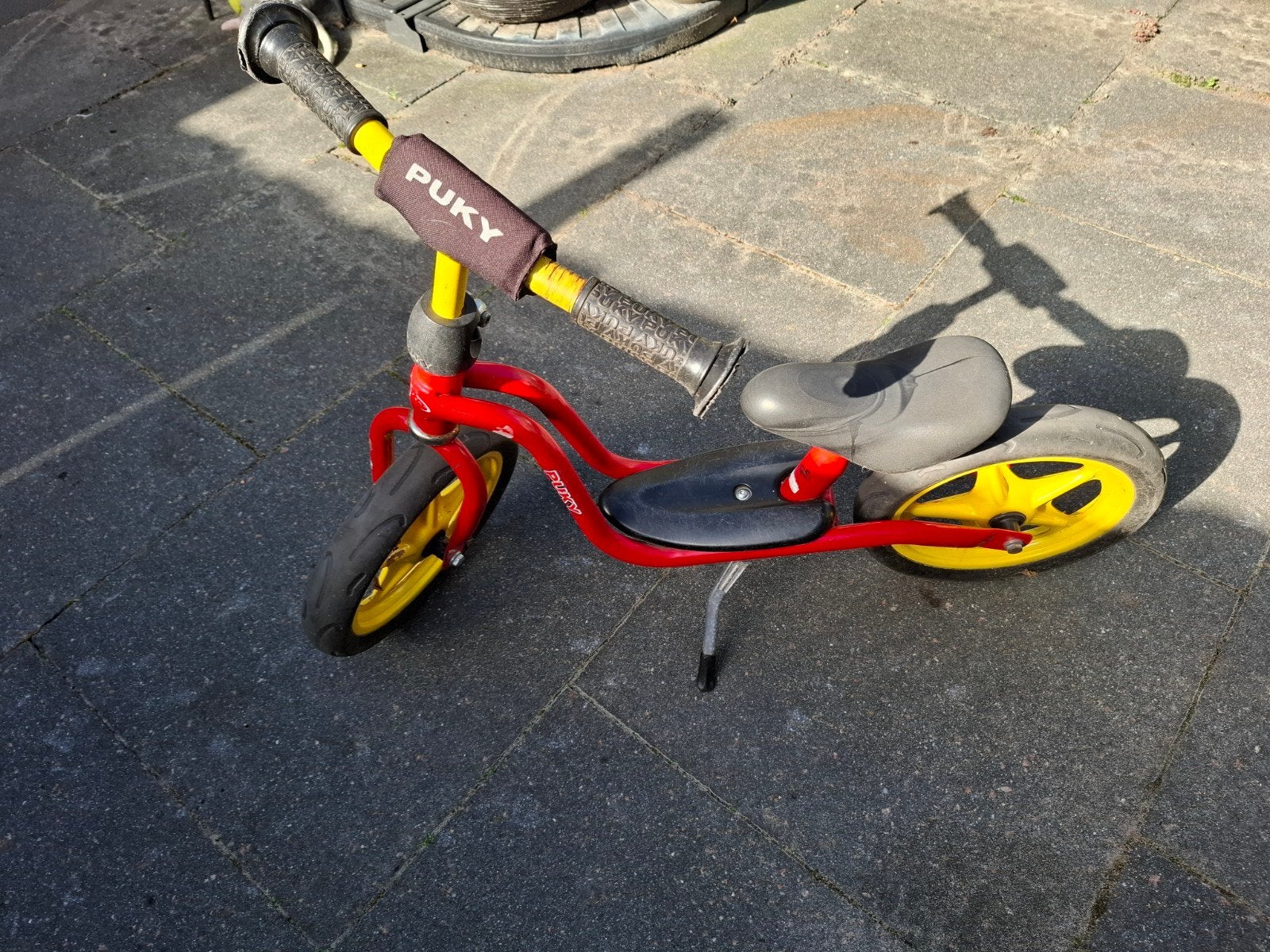 Puky loopfiets rood/geel - perfect voor de kleintjes!, Ophalen, Gebruikt, Minder dan 16 inch, Puky