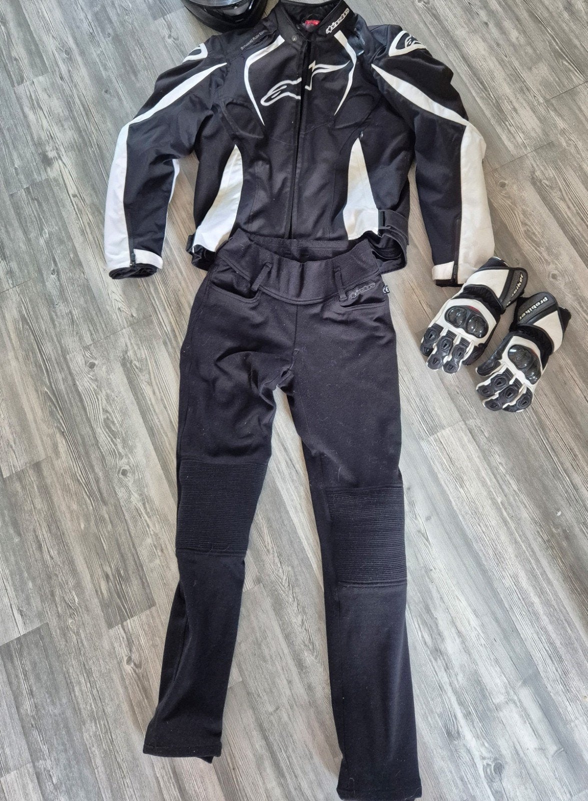 Alpinestars motorjas, legging en Probiker handschoenen, Motoren, Overige typen, Ophalen of Verzenden, Alpinestars, Dames