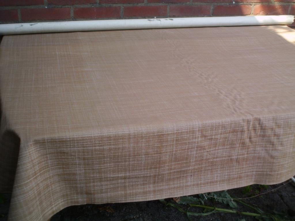 Stof - Restantstukje van..... bruine katoen..... Nieuw !!, Bruin, 120 cm of meer, Nieuw, Ophalen of Verzenden