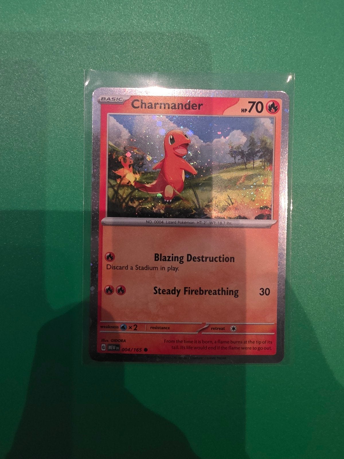 Charmander 004/165 Cosmos Holo, Ophalen of Verzenden