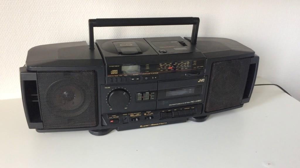 jvc boombox ghettoblaster, Ophalen of Verzenden, Gebruikt, Radio, Met cd-speler