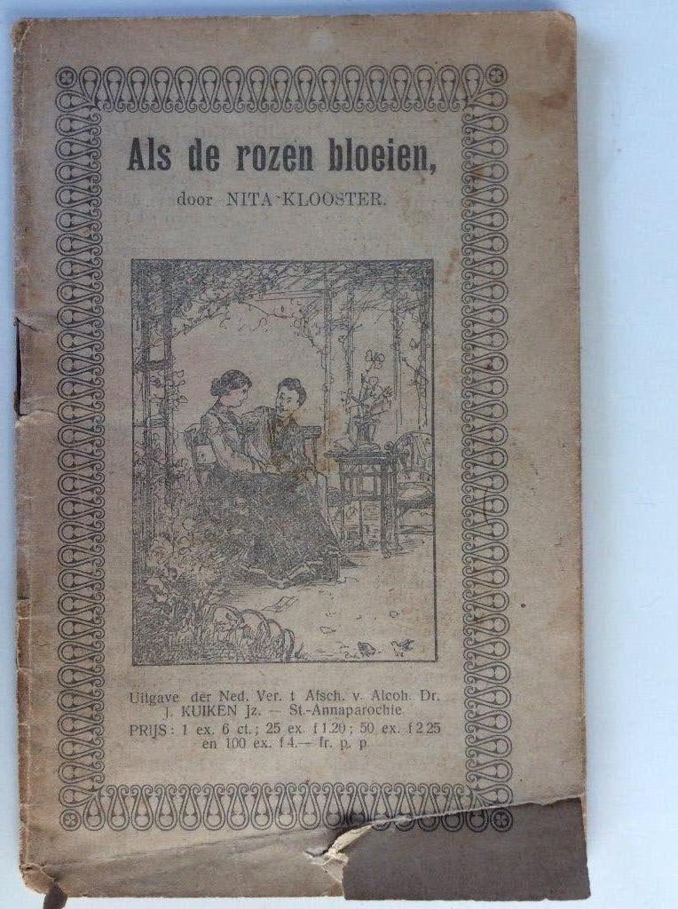 Antieke Roman: Als de Rozen Bloeien - Nita Klooster (1842), Gelezen, Nita Klooster, Ophalen of Verzenden, Nederland