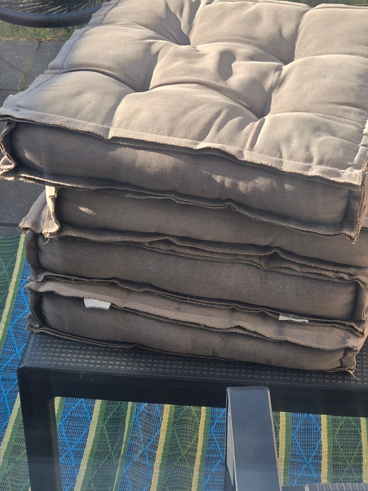 4 stukje Zitkussen, Tuin en Terras, Tuinmeubel-accessoires, Ophalen, Gebruikt