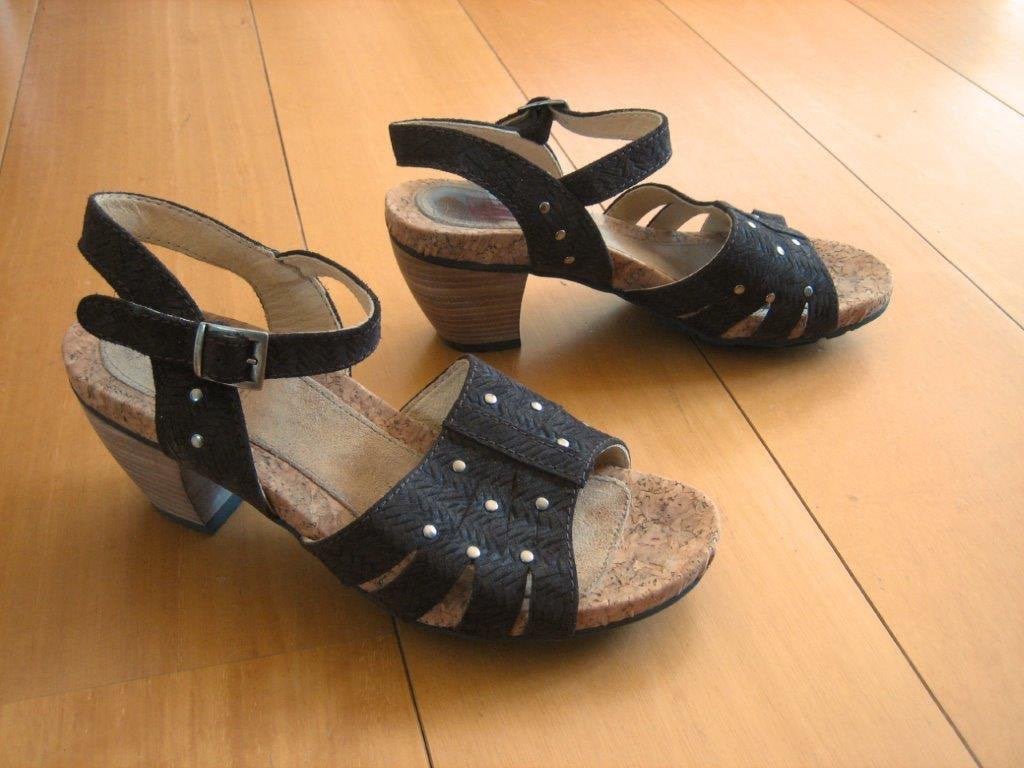 Sportieve bruin leren comfortsandaal-pumps WOLKY 41 snazzeys, Wolky, Bruin, Nieuw, Sandalen of Muiltjes