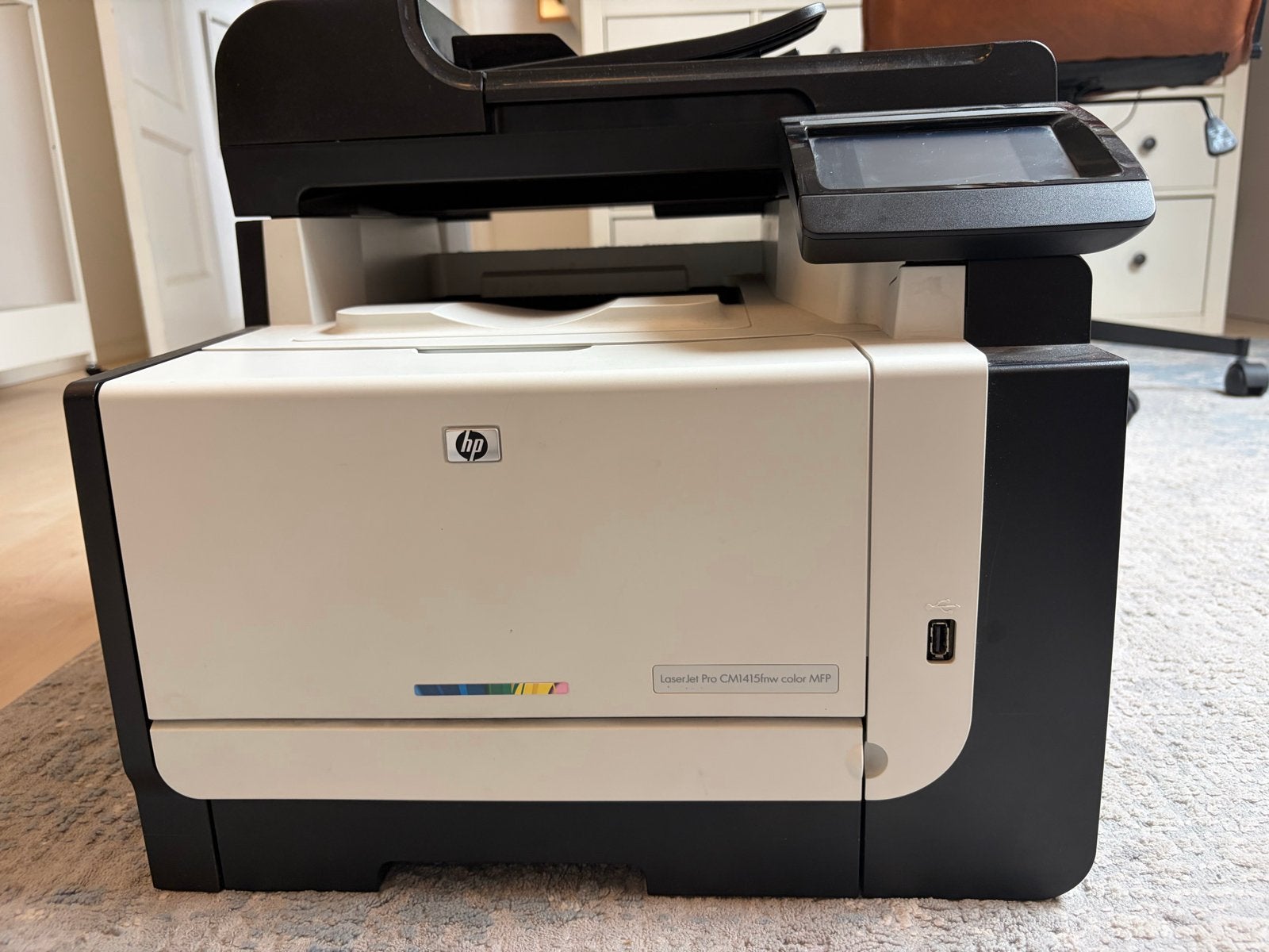HP LaserJet Pro CM1415fnw kleuren MFP, Gebruikt, Faxen, All-in-one, Ophalen of Verzenden