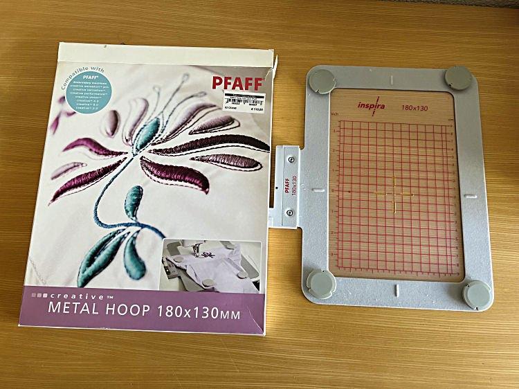 Metal Hoop en Plooivoet, Pfaff, Hobby en Vrije tijd, Naaimachines en Toebehoren, Ophalen of Verzenden, Zo goed als nieuw, Toebehoren